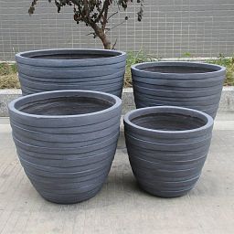 IDEALIST Lite Row Light Concrete Egg Planter