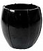 Ceramic Round Lined Glossy Planter Pot In/Out 