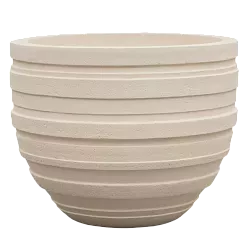 Polystone Ribbed Planter | Indoor and Outdoor Plant Pot