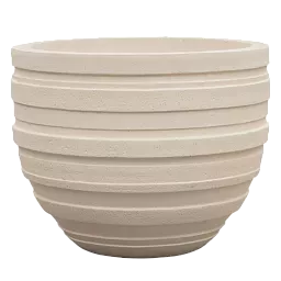 Polystone Ribbed Planter | Indoor and Outdoor Plant Pot