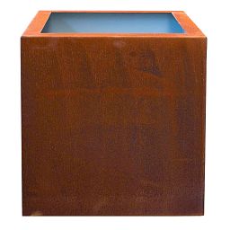 Cortenstyle Trend Topper on Wheels Square Planter IN\OUT
