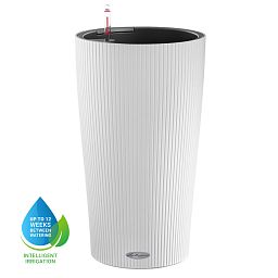 LECHUZA CILINDRO Color Round Tall Poly Resin Self-watering Planter