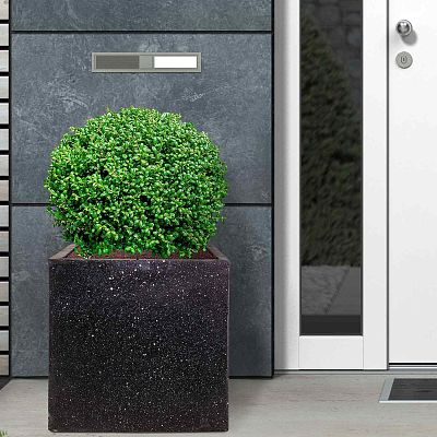IDEALIST Lite Square Box Contemporary Marble Light Concrete Planter