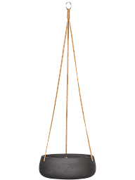 Rough Fibreclay Bowl Planter | Hanging Indoor and Outdoor Plant Pot