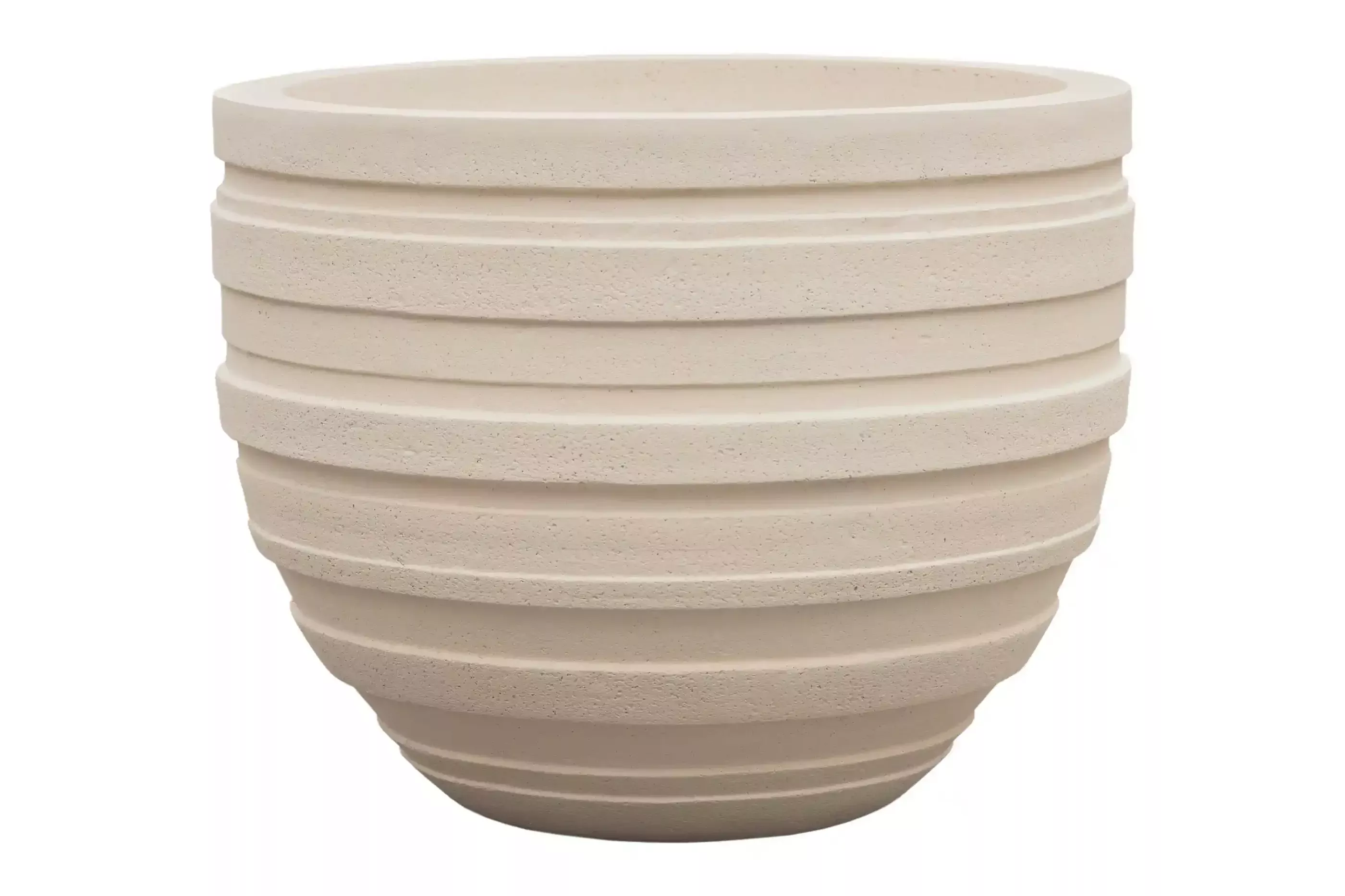 Polystone Ribbed Planter | Indoor and Outdoor Plant Pot