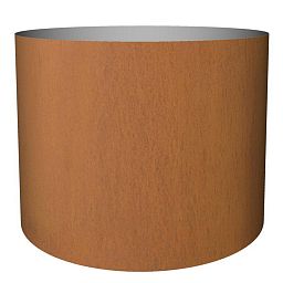 Cortenstyle Standard on Wheels Round Planter IN\OUT