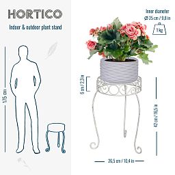 French Country Scroll Plant Stand
