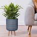 IDEALIST Lite Honeycomb Style Cylinder Planter on Legs, Round Pot Plant Stand Indoor
