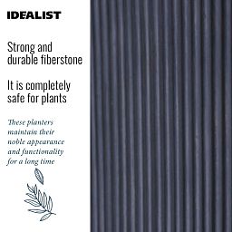 IDEALIST Lite Ribbed Cylinder Outdoor Planter