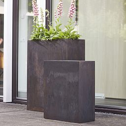 Composits Static GRC Divider Rectangular Planter Pot IN\OUT