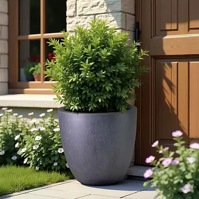 IDEALIST Lite Contemporary Light Concrete Egg Planter