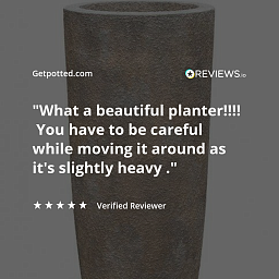 Luxe Lite Stone Luna Tall Indoor Planter