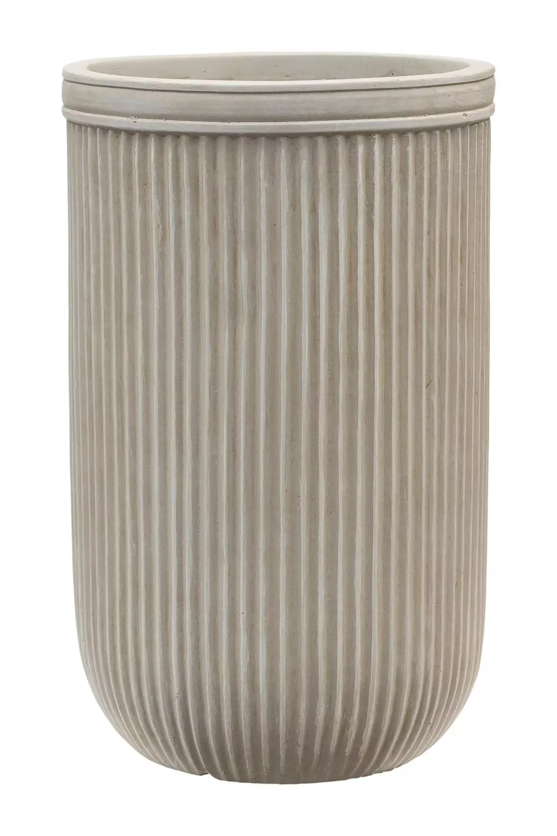 Vertical Rib Tall Planter | Indoor and Outdoor Plant Pot