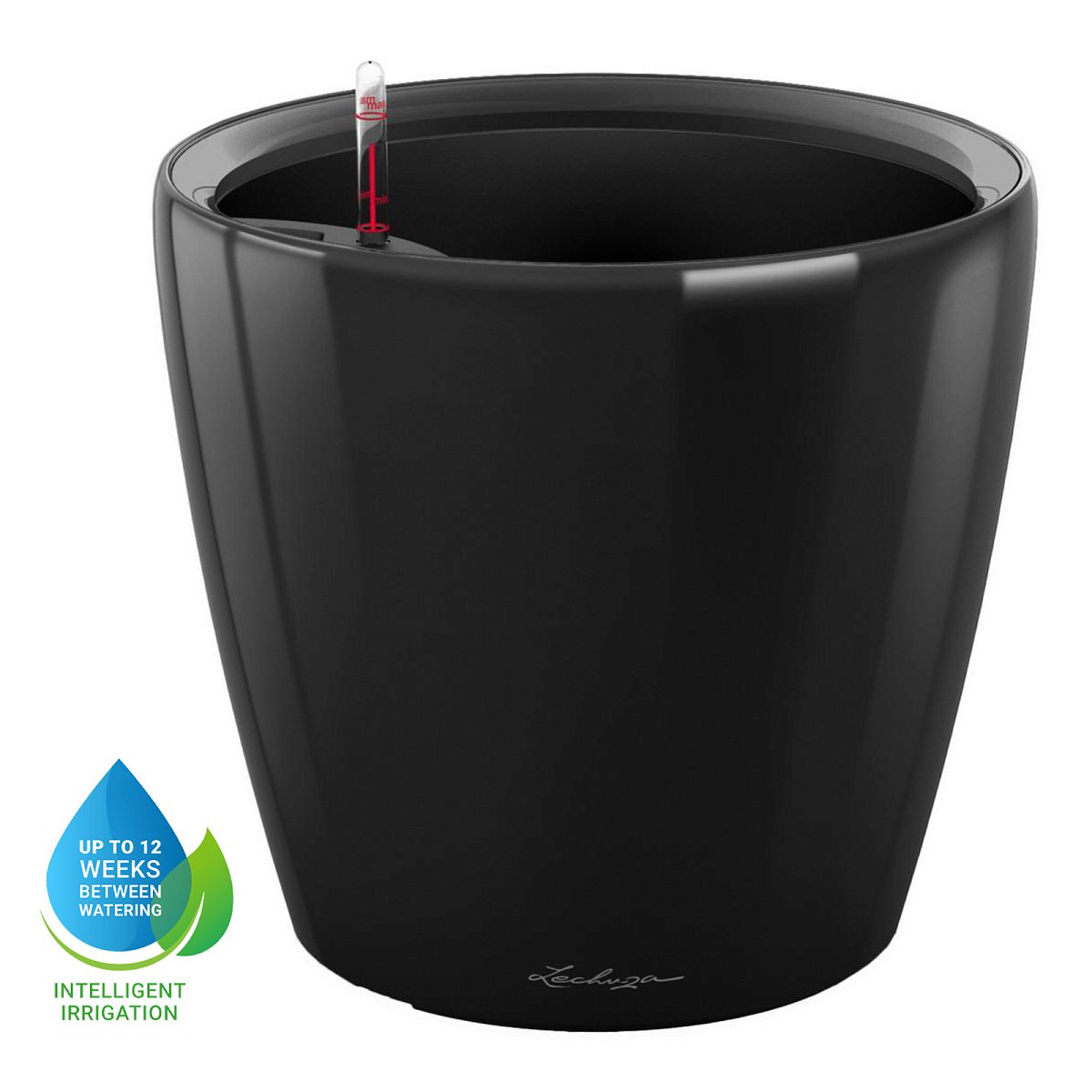 LECHUZA CLASSICO LS Round Poly Resin Self-watering Planter