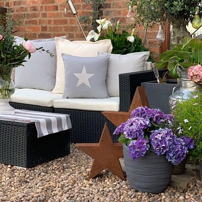 IDEALIST Lite Row Light Concrete Egg Planter