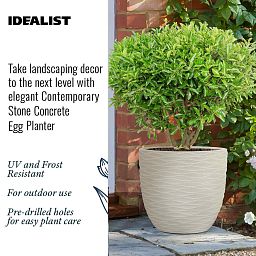IDEALIST Lite Wave Style Outdoor Egg Planter