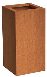 Andes High Cube Corten Steel Outdoor Planter