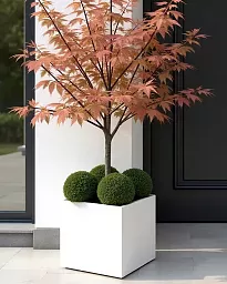 IDEALIST Lite Square Box Contemporary Light Concrete Planter