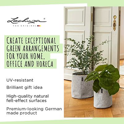 LECHUZA TRENDCOVER Round Self-watering Planter