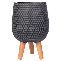 IDEALIST Lite Honeycomb Style Egg Planter on Legs, Round Pot Plant Stand Indoor