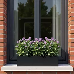 WINDOW BOX Fiberstone Slim Low Planter by Idealist Premium Balcony
