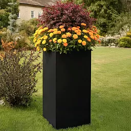 IDEALIST Lite Tall Square Contemporary Light Concrete Planter