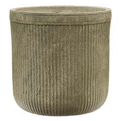 Vertical Rib Fibreclay Cylinder Planter | Indoor and Outdoor Plant Pot
