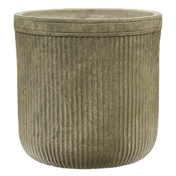 Vertical Rib Fibreclay Cylinder Planter | Indoor and Outdoor Plant Pot