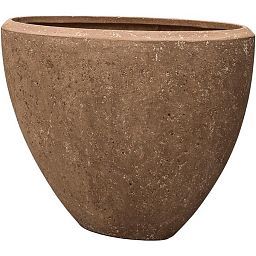Composits Polystone Rock Plain Oval Indoor Planter Pot
