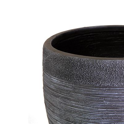 IDEALIST Lite Ribbed Light Concrete Vase Planter