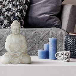 IDEALIST Lite Meditating Buddha Sculpture Garden Statue
