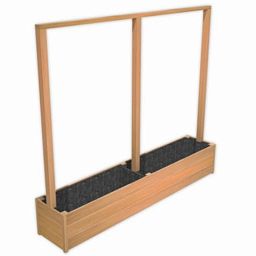 Hardwood Sevilla Hedge Trough Wood Outdoor Planter