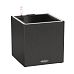 LECHUZA CANTO Stone Low LED Square Poly Resin Self-watering Planter