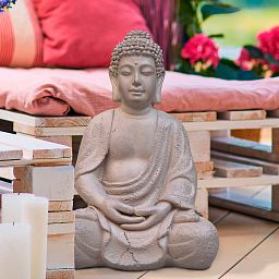 IDEALIST Lite Meditating Buddha Sculpture Garden Statue