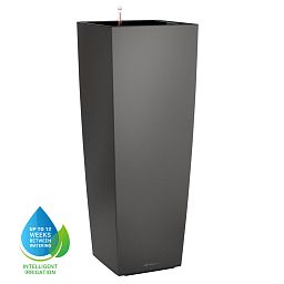 LECHUZA CUBICO ALTO Square Tall Poly Resin Self-watering Planter