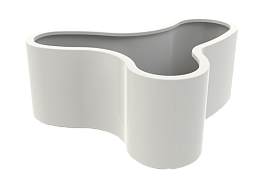 Organ Glossy Outdoor Fiberglass Planter