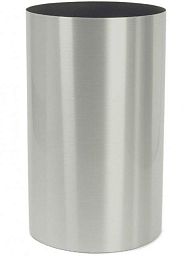Parel Column Tall Stainless Steel Brushed on Felt (1,2Mm) Indoor Planter