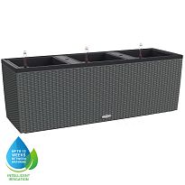 LECHUZA TRIO Cottage 30 Granite Self-watering Planter Plant Pot with S...