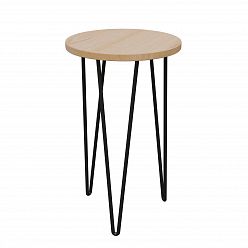 Mid Century Plant Stand with Bamboo Wood Top