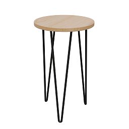 Mid Century Plant Stand with Bamboo Wood Top