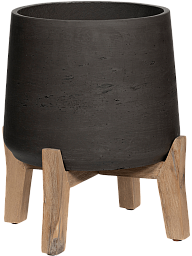 Rough Fibreclay Planter With Feet | Indoor and Outdoor Plant Pot