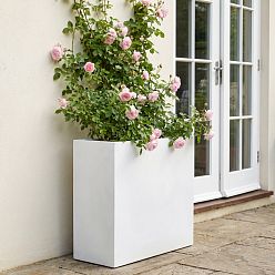 IDEALIST Lite Narrow Contemporary Light Concrete Trough Planter
