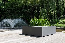 Fibrestone Jumbo Seating Square Planter by Idealist Premium
