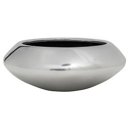 Round Fiberstone Bowl Glossy Tara Planter by Idealist Premium