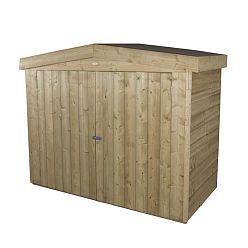 Outdoor Pressure Treated Wooden Overlap Apex Outdoor Store by Forest Garden
