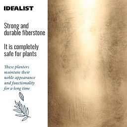 IDEALIST Lite Round Planter on Legs, Round Pot Plant Stand Indoor