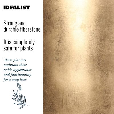 IDEALIST Lite Round Planter on Legs, Round Pot Plant Stand Indoor