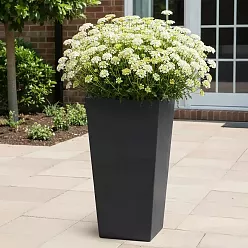 IDEALIST Lite Tall Tapered Contemporary Light Concrete Planter