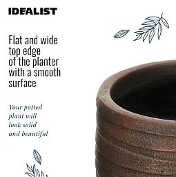 IDEALIST Lite Row Style Round Indoor Planter
