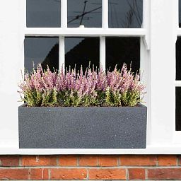IDEALIST Lite Textured Concrete Effect Trough Outdoor Planter